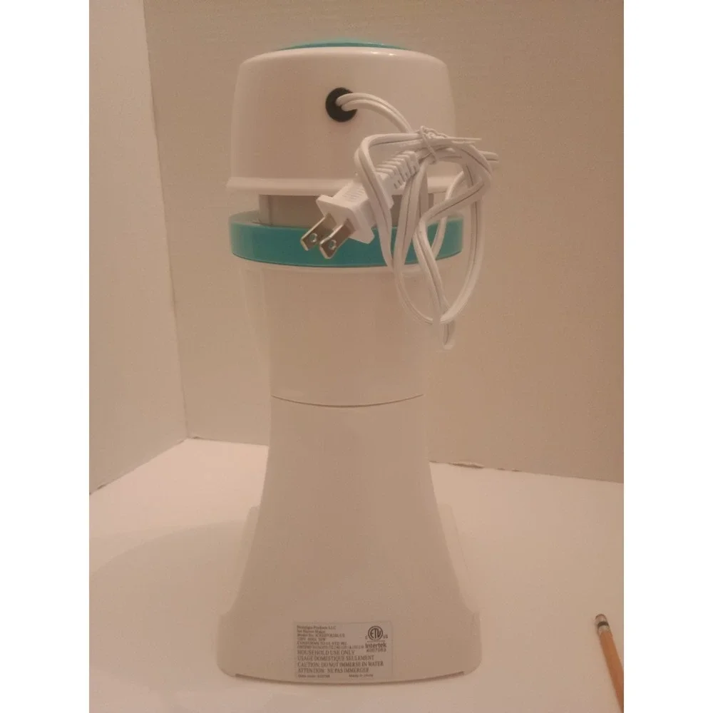Nostalgia Electric Snow Cone Maker Ice Shaver Machine Model ICESHVR2BLUE